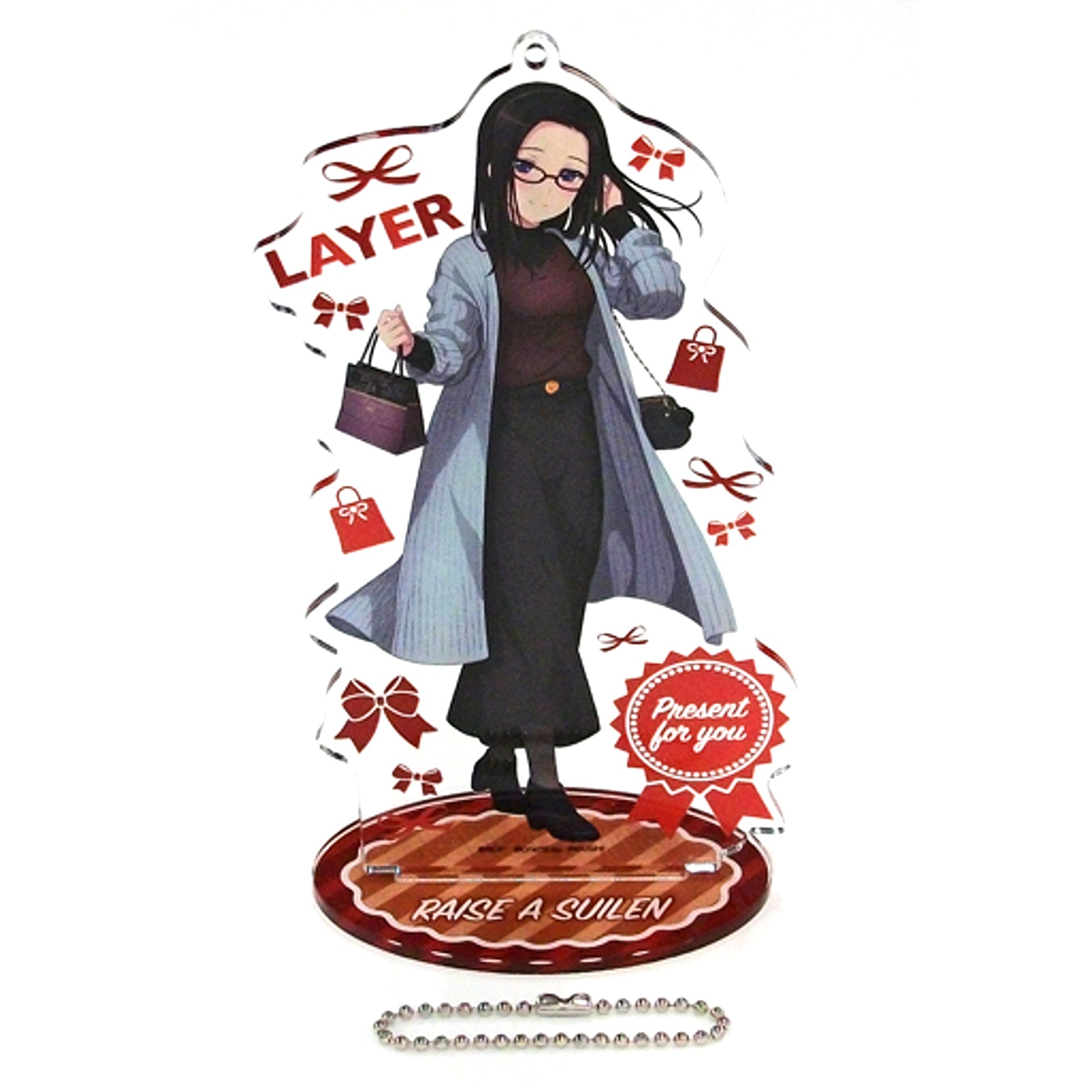 LAYER BanG Dream! Girls Band Party! Acrylic Stand Keychain Present ver. Animate Ltd [USED]