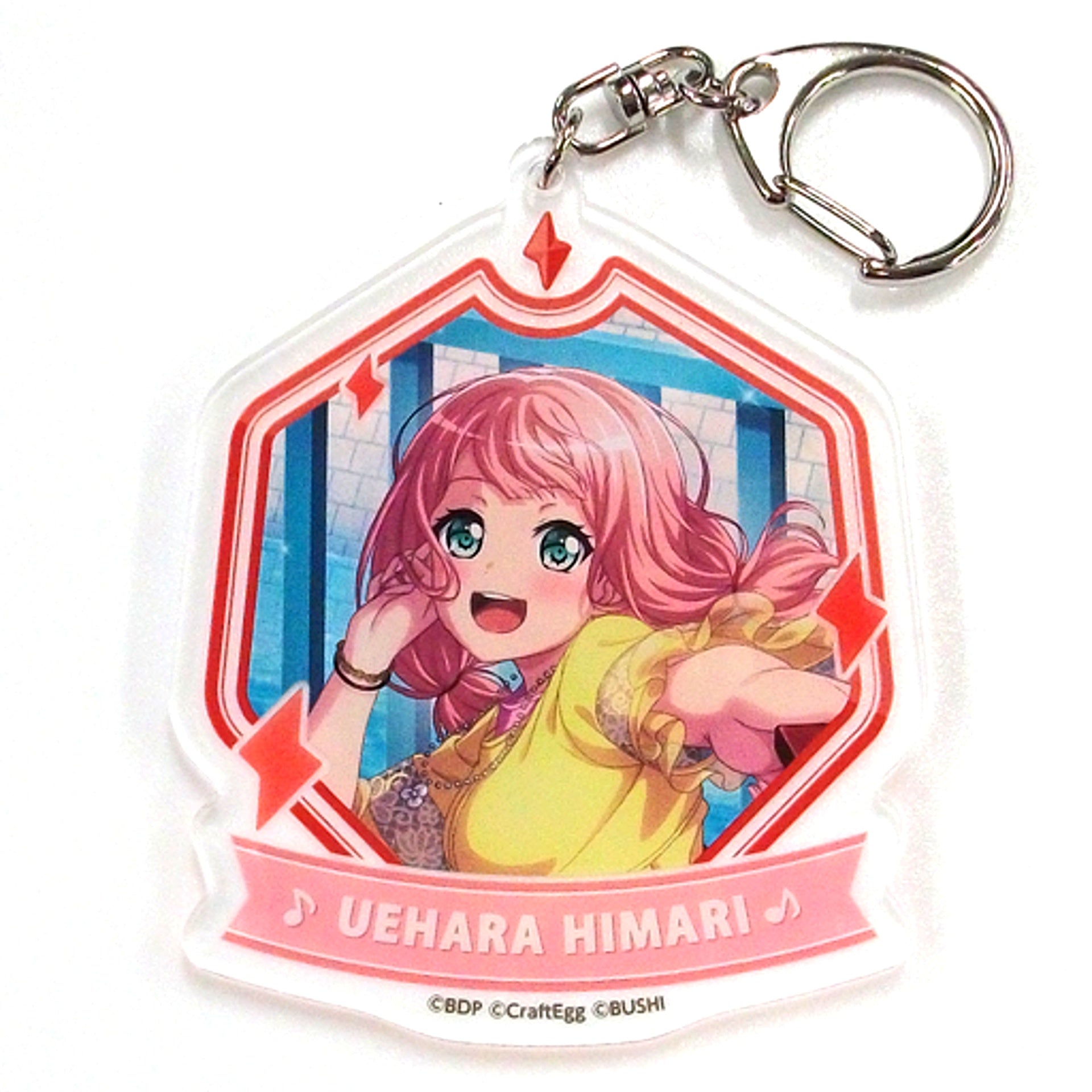 Himari Uehara BanG Dream! Girls Band Party! Acrylic Keychain Animate ver.3 Animate Ltd [USED]