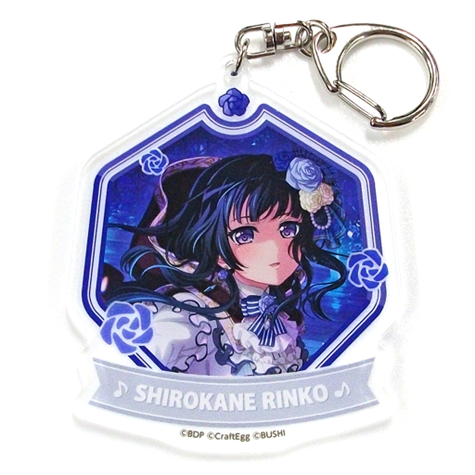 Rinko Shirokane BanG Dream! Girls Band Party! Acrylic Keychain Animate Ver.3 Animate Ltd [USED]