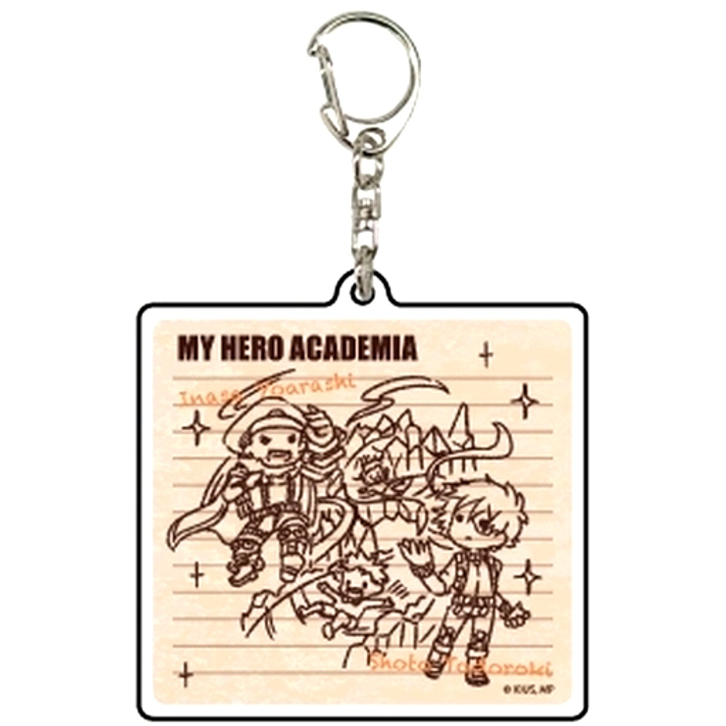 Shoto Todoroki and Inasa Yoarashi 13. GraffArt Design My Hero Academia Acrylic Keychain [USED]