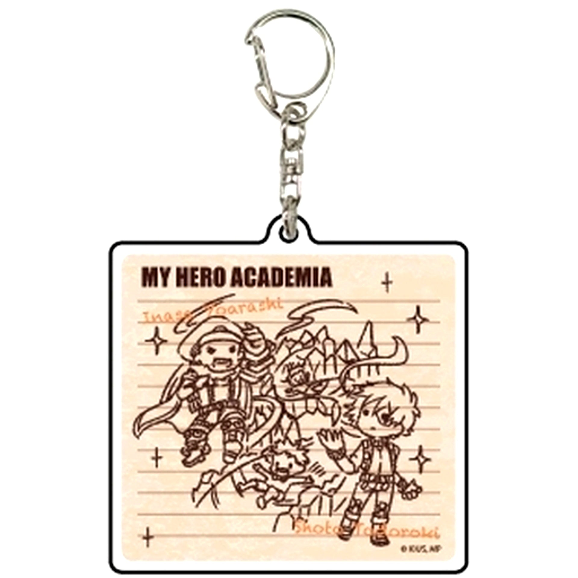 Shoto Todoroki and Inasa Yoarashi 13. GraffArt Design My Hero Academia Acrylic Keychain [USED]