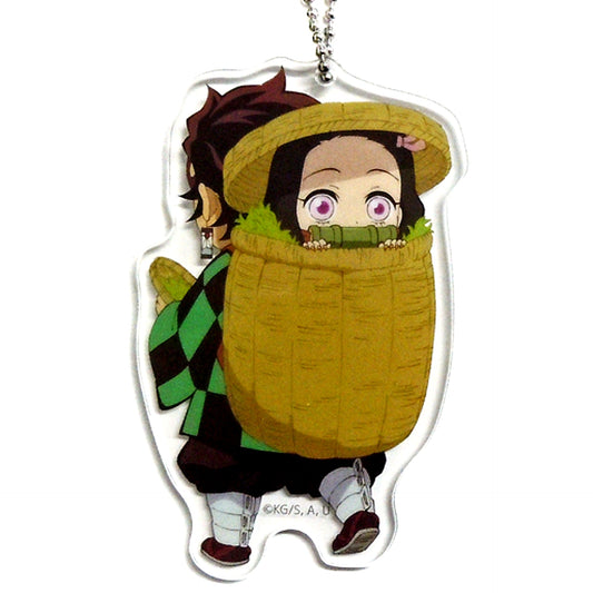 Tanjiro Kamado & Nezuko Kamado Single Item Demon Slayer Total Concentration Exhibition Shizuoka Limited Acrylic Charm [USED]