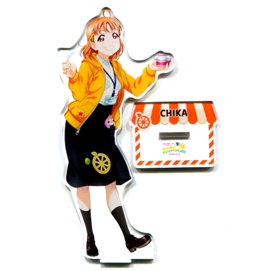 Chika Takami Acrylic Stand Love Live! Sunshine!! x Yudai SUN! SUN! Sunshine Cafe [USED]