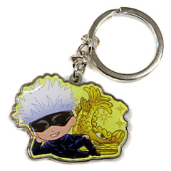 Jujutsu Kaisen Satoru Gojo Golden Dolphin Metal Keychain Nagoya Limited Keychains [USED]