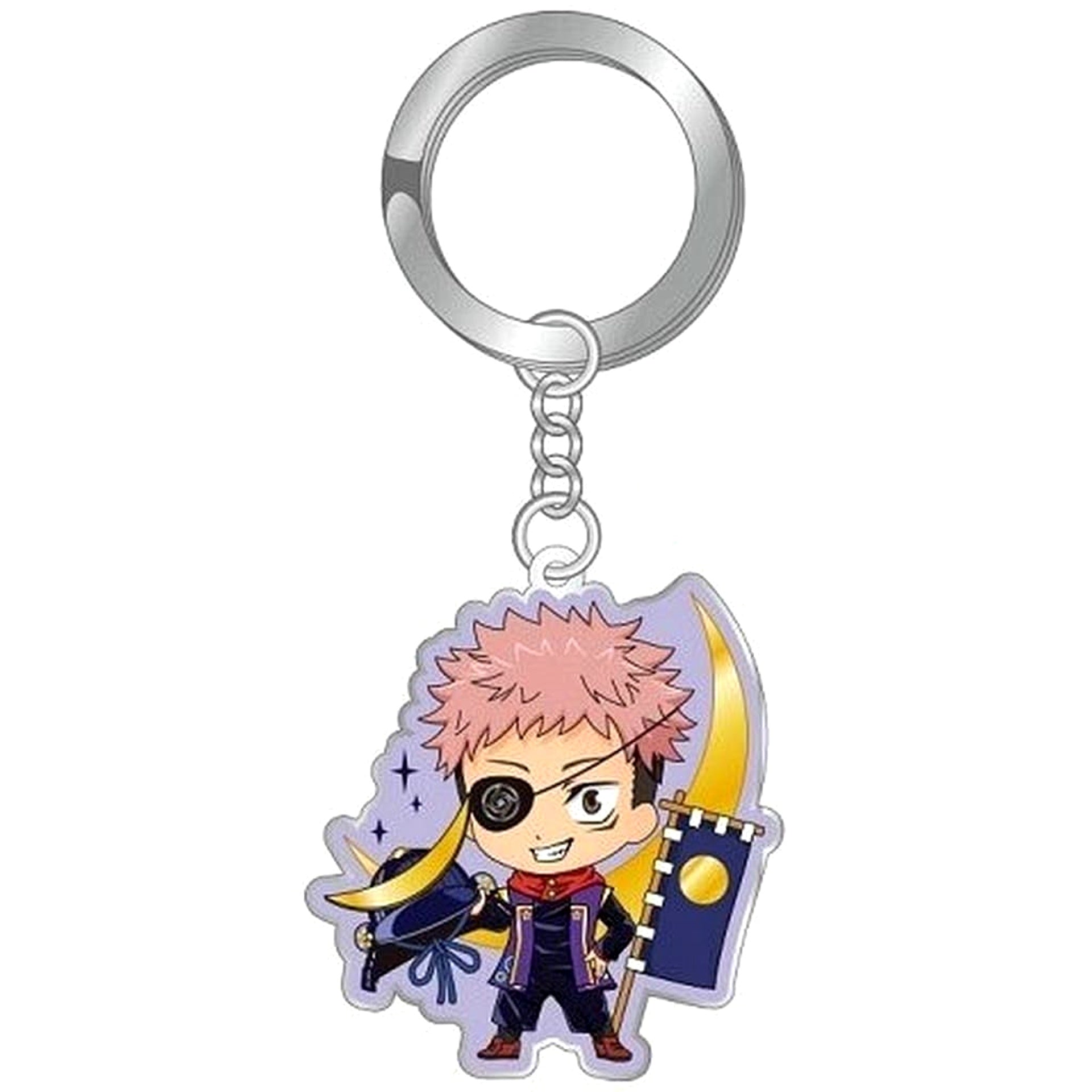 Jujutsu Kaisen Yuji Itadori Masamune Date Metal Keychain Sendai Limited Keychains [USED]
