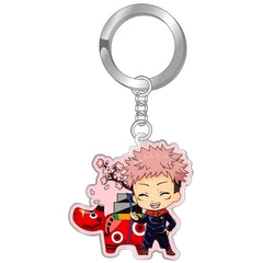 Jujutsu Kaisen Yuji Itadori Akabeko Metal Keychain Fukushima Limited Keychains [USED]