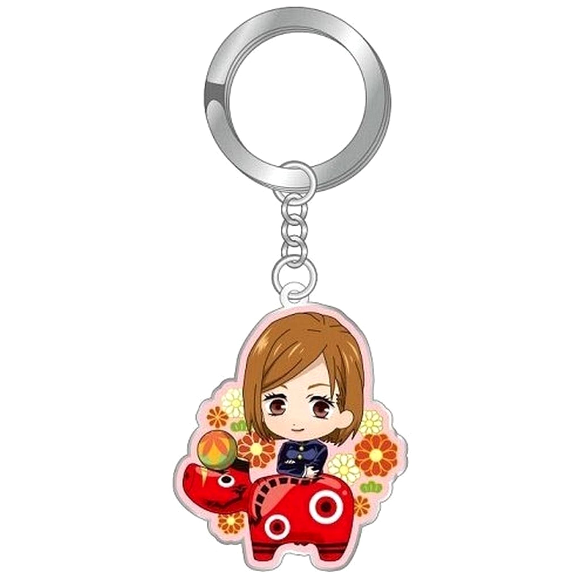 Jujutsu Kaisen Nobara Kugisaki Akabeko Metal Keychain Fukushima Limited Keychains [USED]