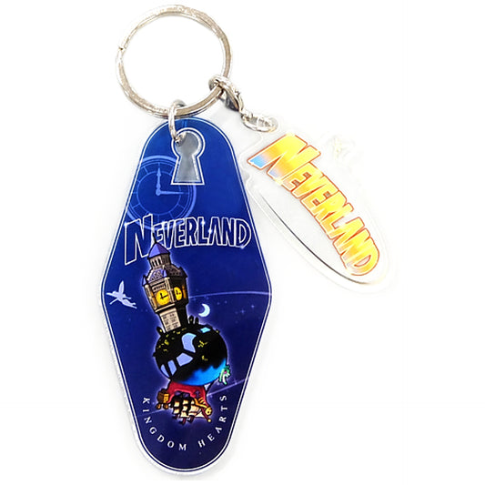Kingdom Hearts Melody of Memory Neverland Motel Keychain Oh My Cafe Artnia Square Enix Cafe Oh My Cafe Limited Keychains [USED]