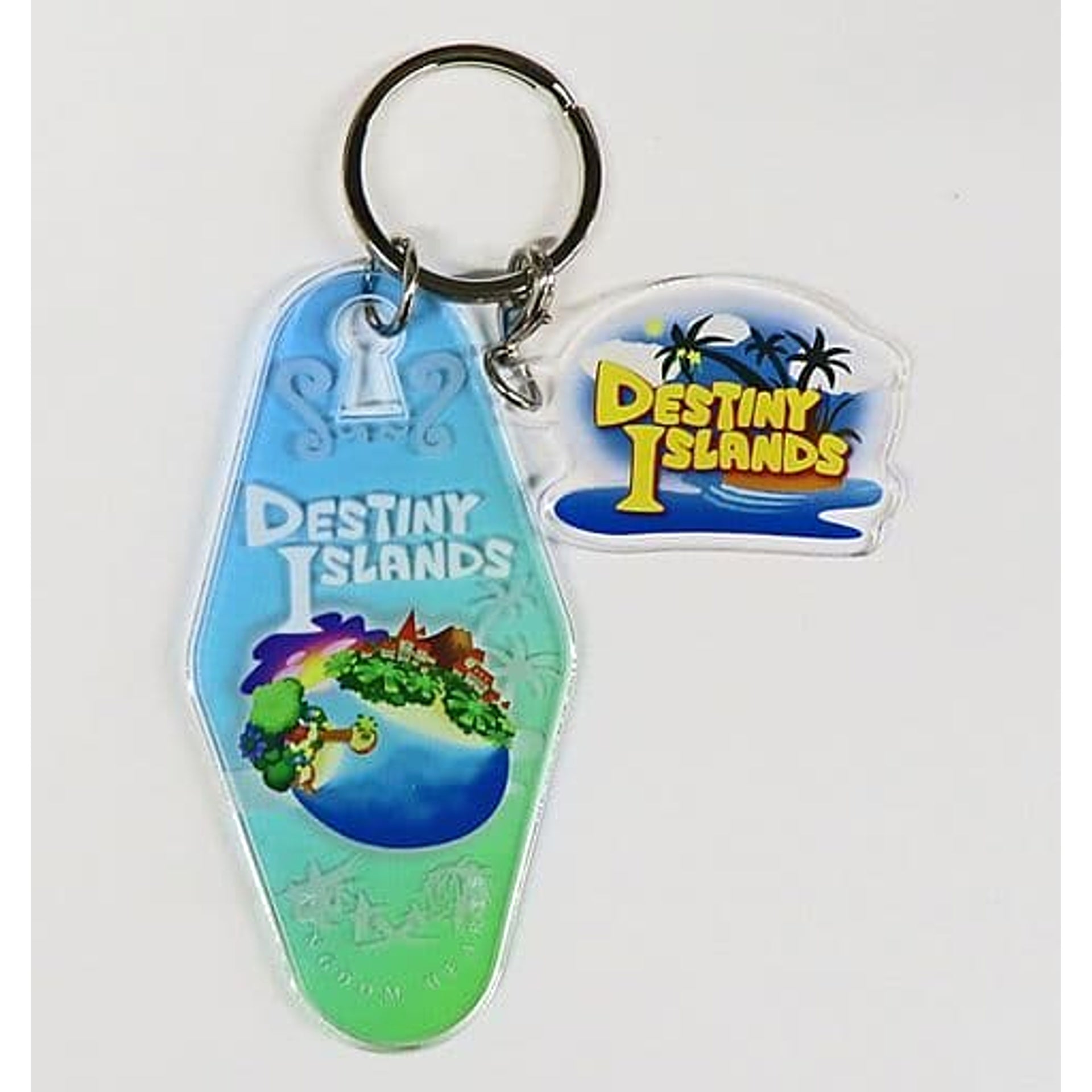 Kingdom Hearts Melody of Memory Destiny Islands Motel Keychain Oh My Cafe Artnia Square Enix Cafe Limited Keychains [USED]