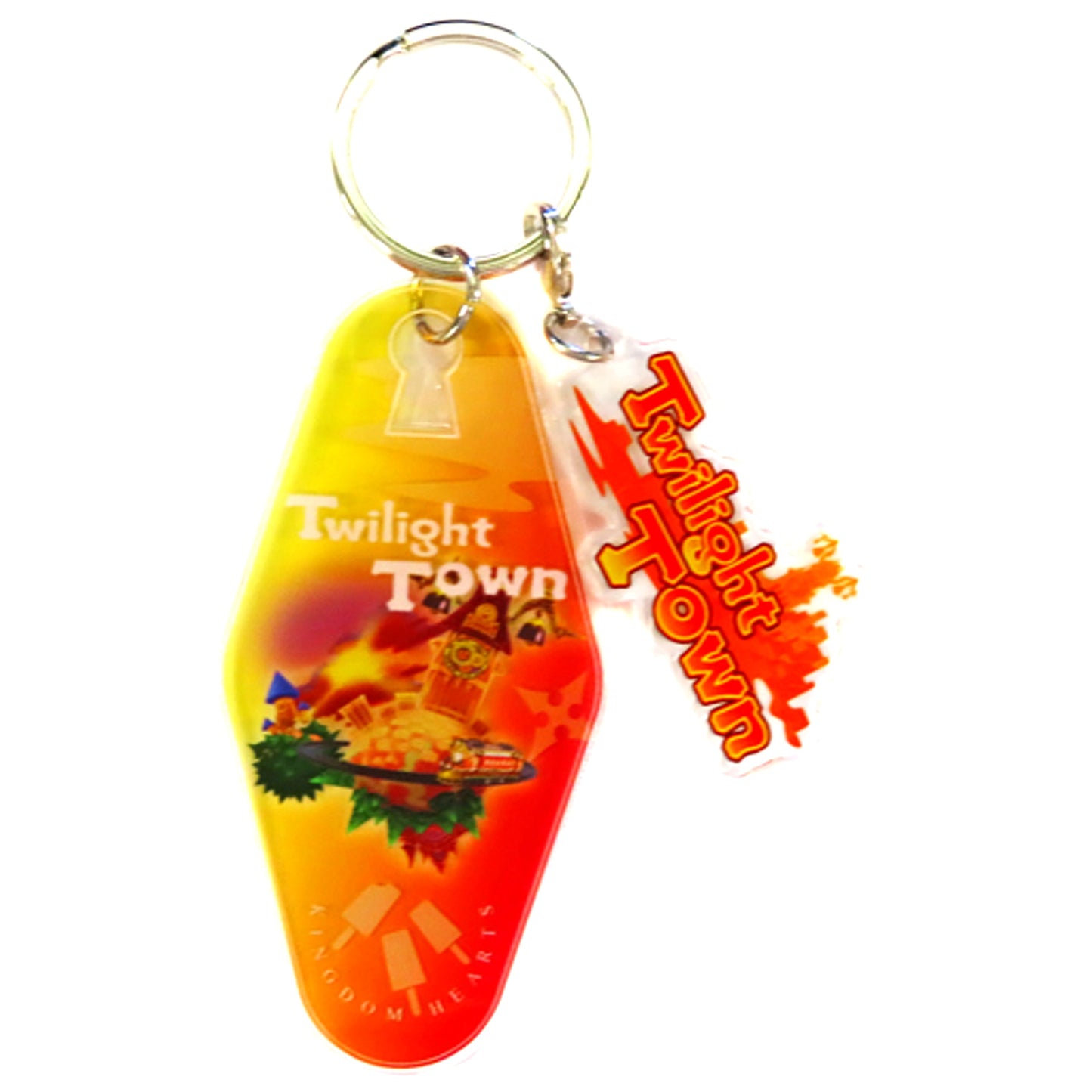Twilight Town Kingdom Hearts Melody of Memory Motel Keychain OH MY CAFE x ARTNIA x SQUARE ENIX CAFE Limited [USED]
