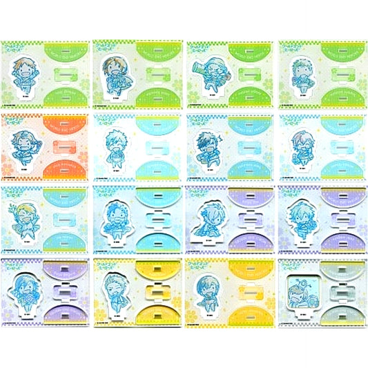 World End Heroes x Karaoke no Tetsujin Thank you for your requests Trading Yurayura Acrylic Stand Set of All 16 Types [USED]