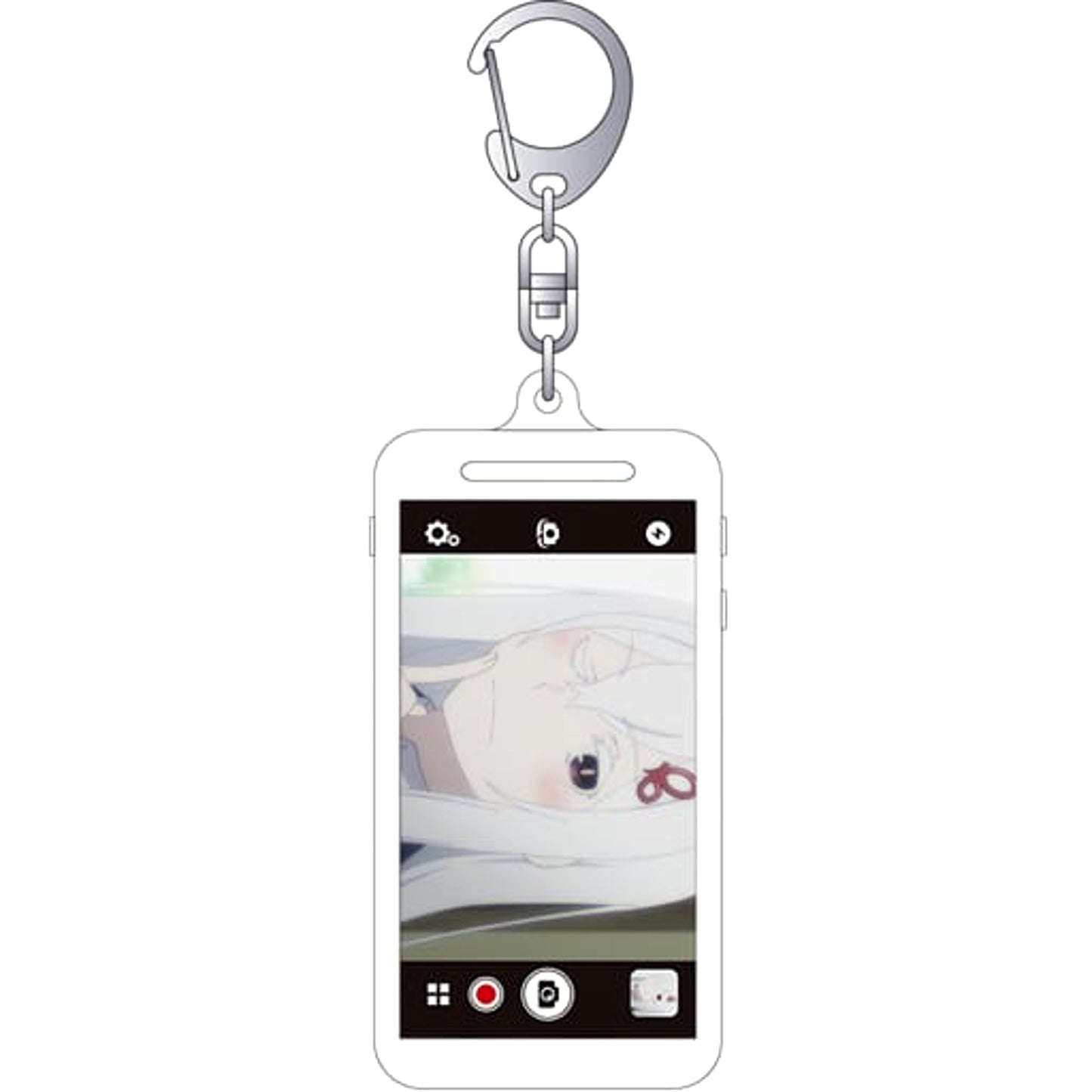 Re:ZERO -Starting Life in Another World- Emilia Charaphone Keychains [USED]