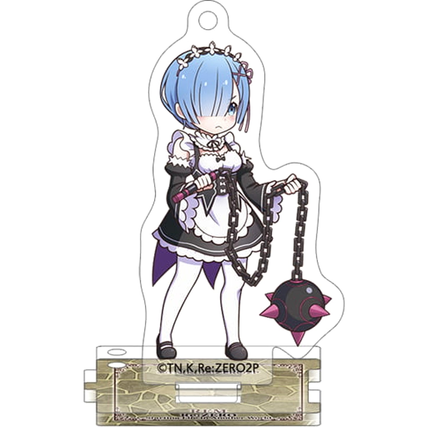 Re:ZERO -Starting Life in Another World- Rem Acrylic Keychain Collection with Stand Akusuta! Keychains [USED]