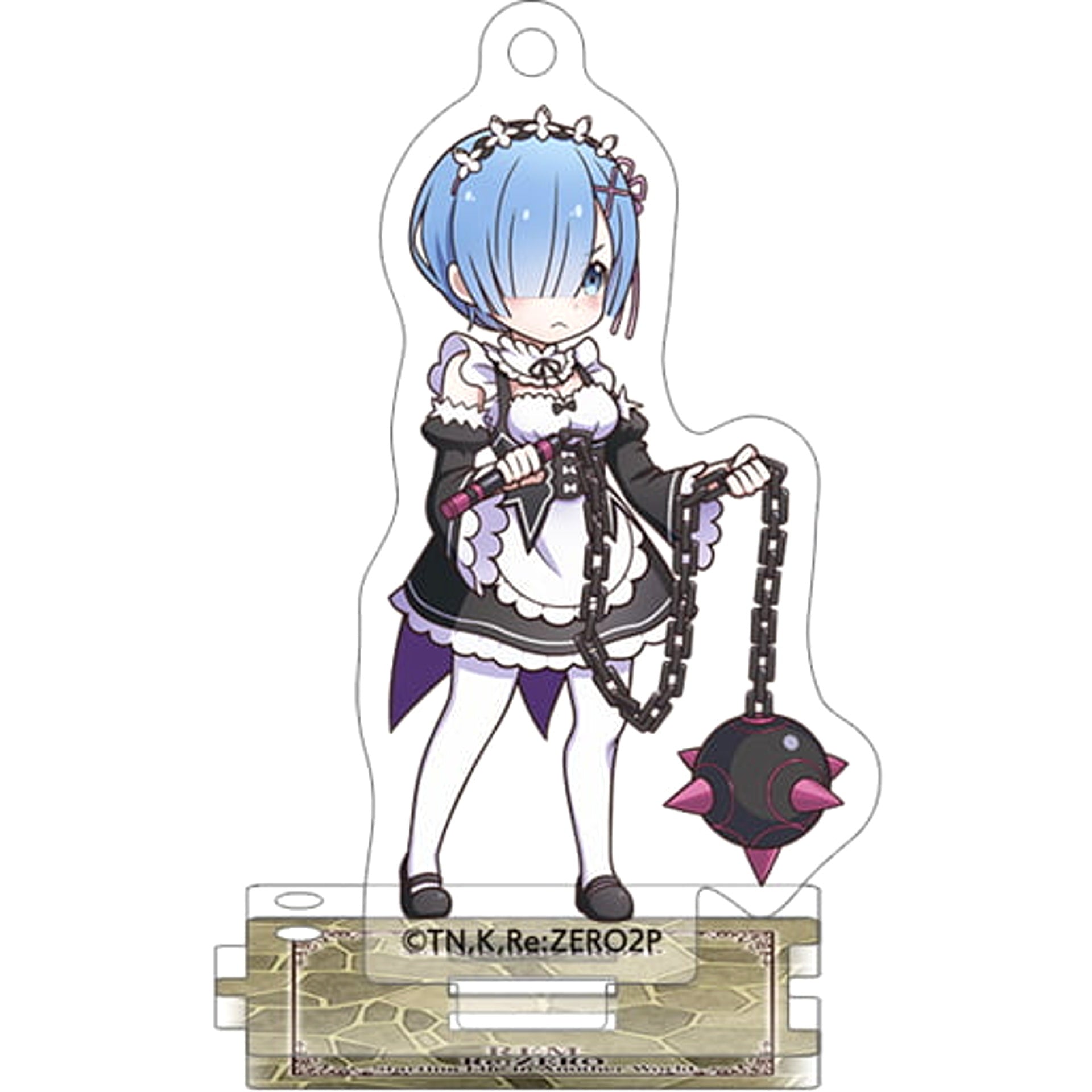Re:ZERO -Starting Life in Another World- Rem Acrylic Keychain Collection with Stand Akusuta! Keychains [USED]