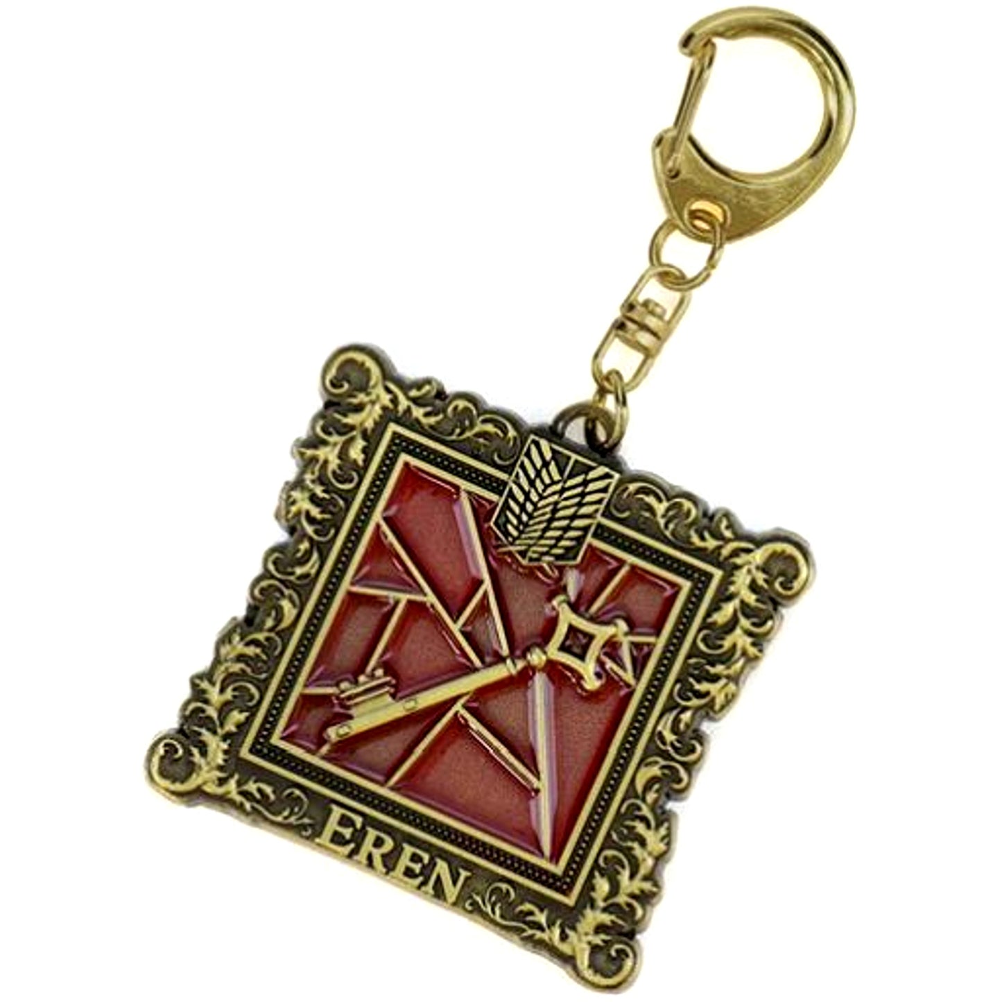 Eren Yeager Attack on Titan Metal Keychain [USED]