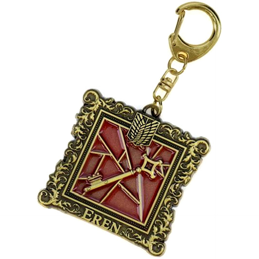 Eren Yeager Attack on Titan Metal Keychain [USED]