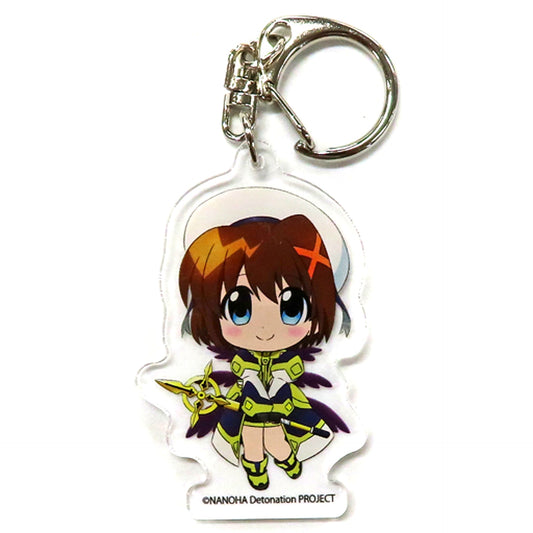 Hayate Yagami Acrylic Keychain Bundle Bonus for Blu-ray Magical Girl Lyrical Nanoha Detonation Animate Limited Super Special Edition Single Item [USED]