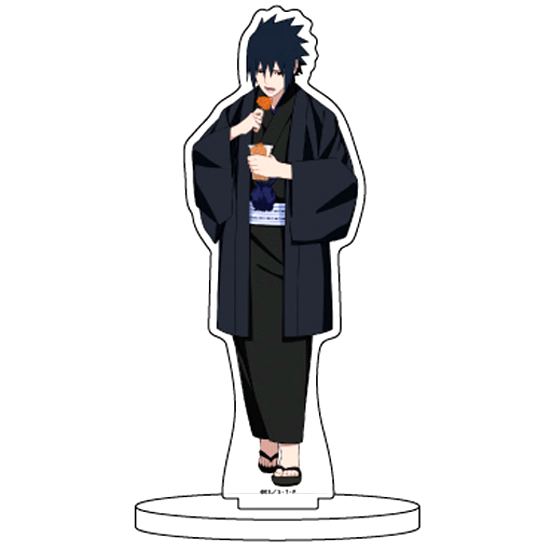 Sasuke Uchiha 02. Eating Tour Ver. Naruto Shippuden Chara Acrylic Figure [USED]