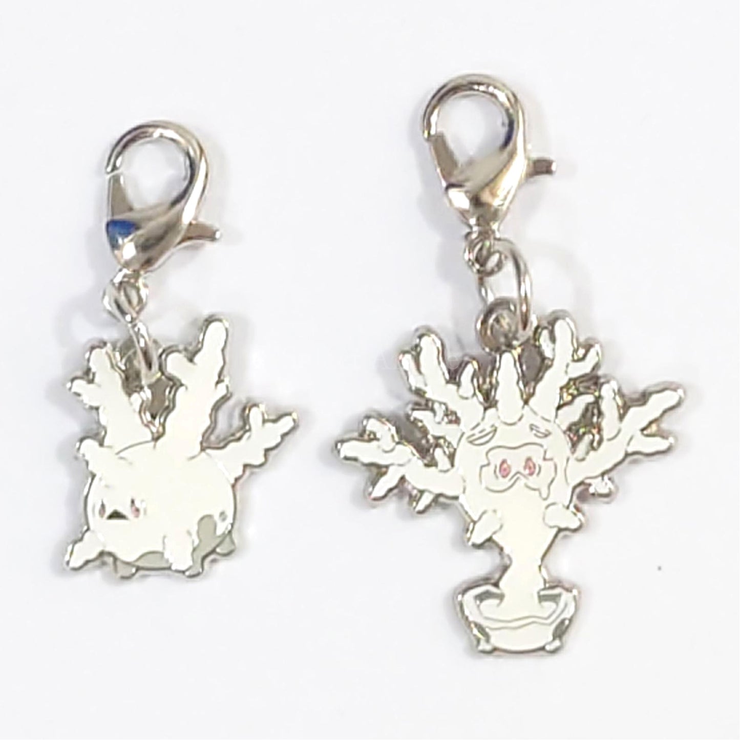 Galarian Corsola Cursola Pokemon National Pokedex Metal Charm Pokemon Center Limited Set of 2 Charm [USED]