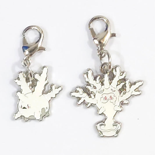 Galarian Corsola Cursola Pokemon National Pokedex Metal Charm Pokemon Center Limited Set of 2 Charm [USED]