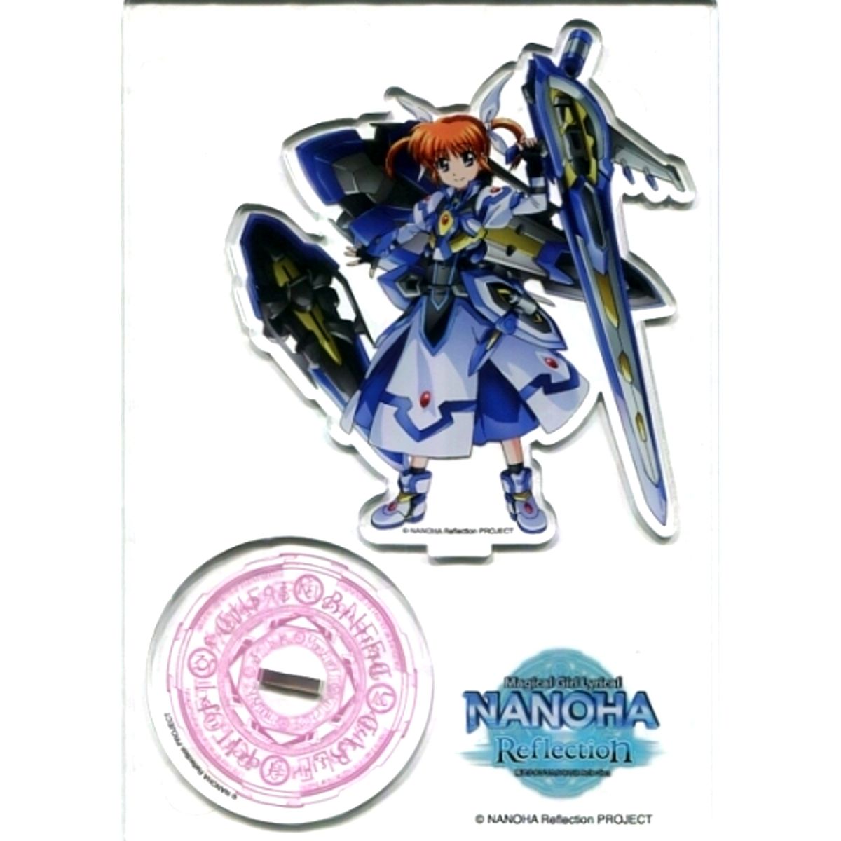 Nanoha Takamachi BIG Acrylic Stand Magical Girl Lyrical Nanoha Reflection Pop-up Store in AKIHABARA GAMERS Main Store [USED]