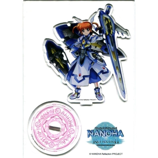 Nanoha Takamachi BIG Acrylic Stand Magical Girl Lyrical Nanoha Reflection Pop-up Store in AKIHABARA GAMERS Main Store [USED]