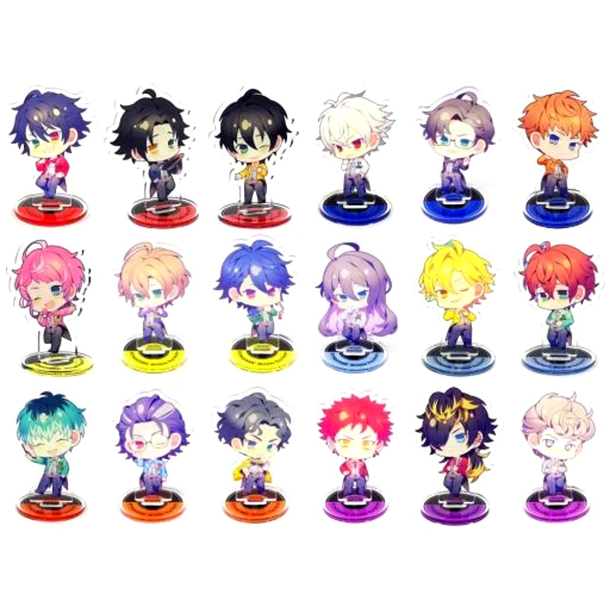 Set of 18 Hypnosis Mic: Division Rap Battle Trading Acrylic Stand [USED]