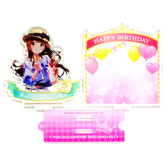 Kotoha Tanaka Birthday Acrylic Stand Idolmaster Million Live! [USED]