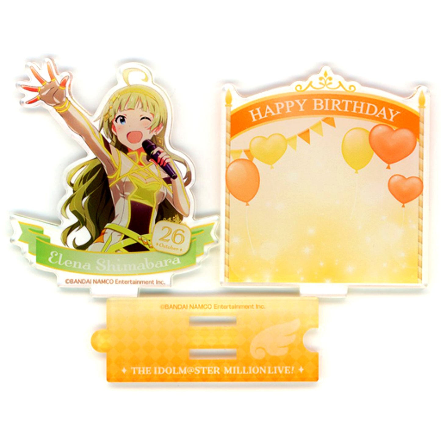 Elena Shimabara THE IDOLM@STER MILLION LIVE! Birthday Acrylic Stand [USED]