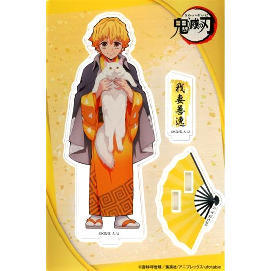 Zenitsu Agatsuma Acrylic Stand Demon Slayer: Kimetsu no Yaiba x Namjatown Peaceful Days with Cats [USED]