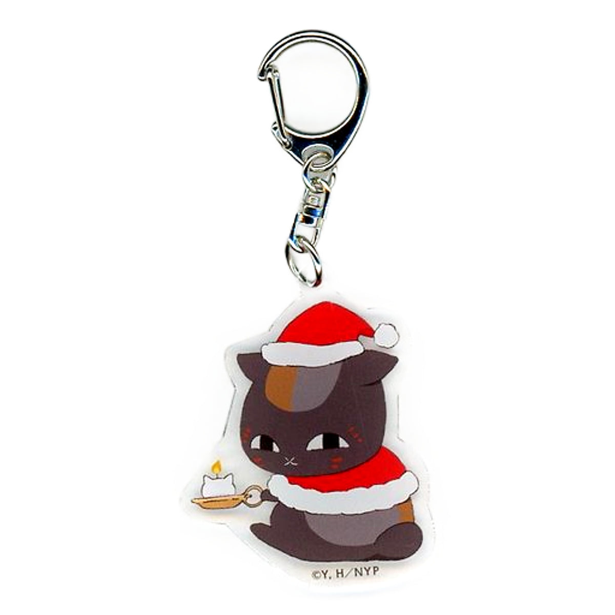 Natsume's Book of Friends: The Waking Rock and the Strange Visitor Black Nyanko Acrylic Keychain Decotto by animatecafe Limited Keychains [USED]