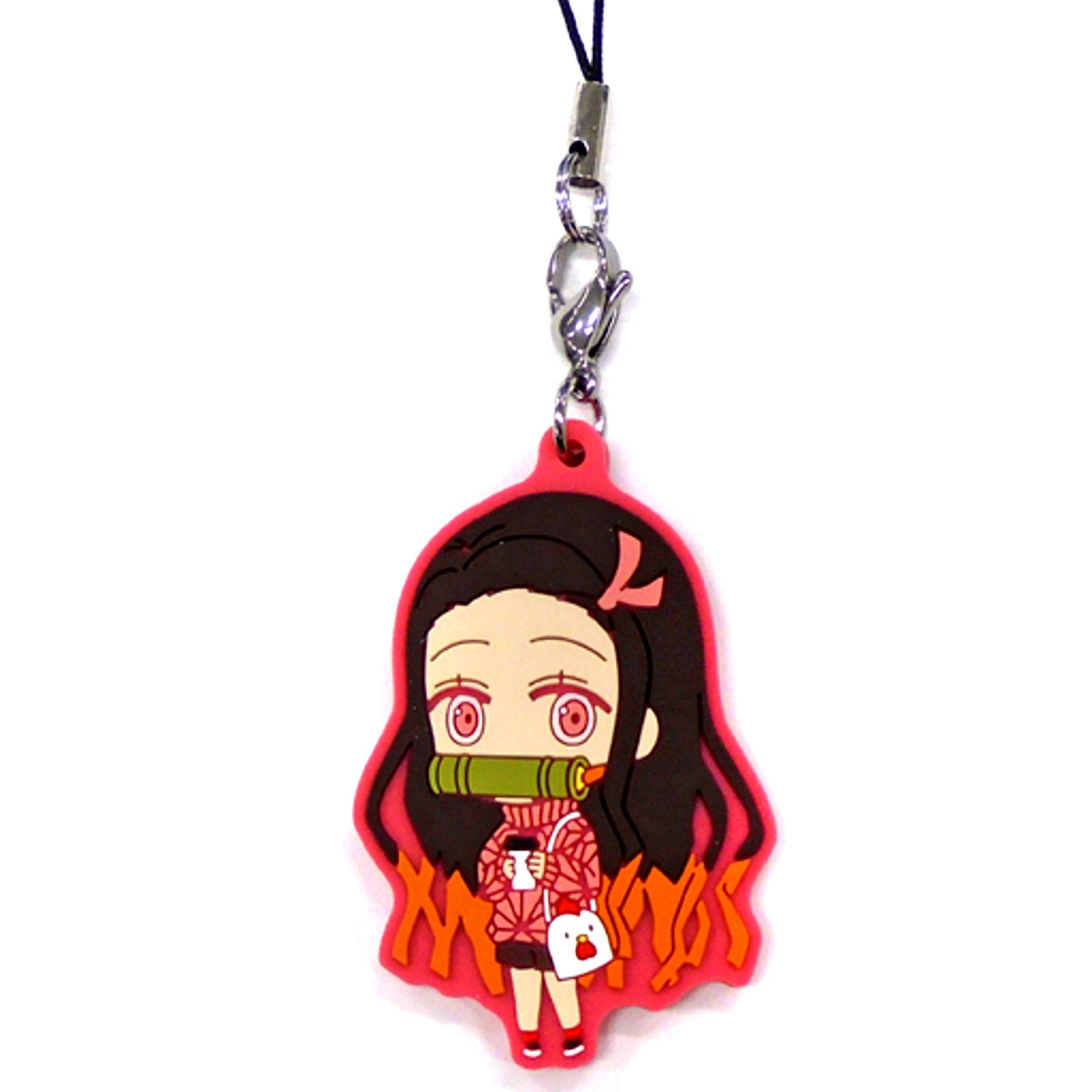 Nezuko Kamado Demon Slayer Mugen Train Lawson Rubber Strap Winter Clothes [USED]