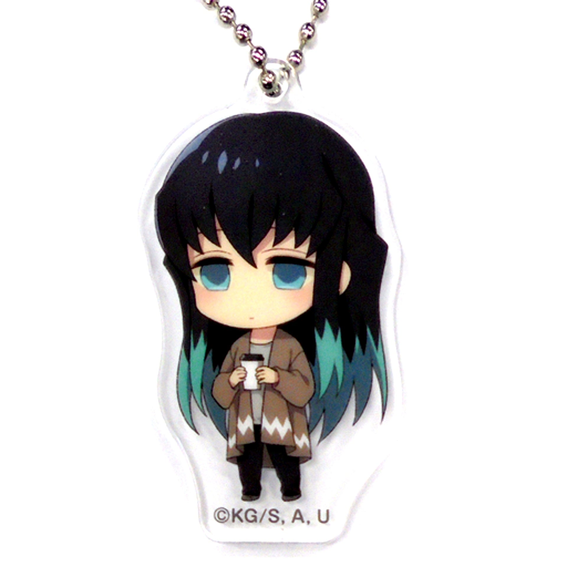 Muichiro Tokito Demon Slayer Mugen Train Lawson Acrylic Keychain Winter Clothes [USED]