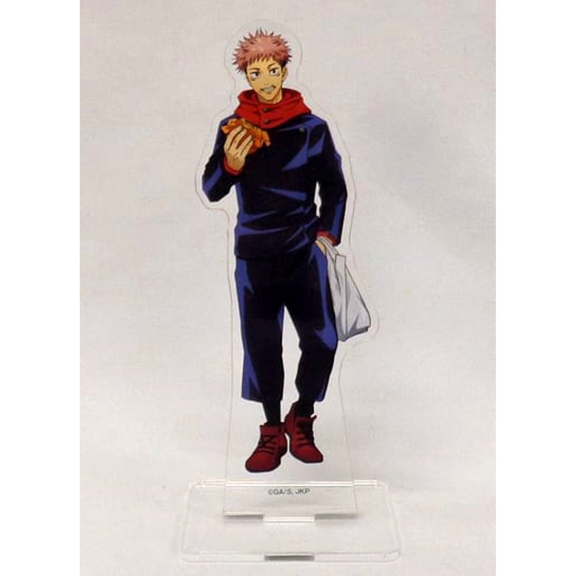 SEGA Collaboration Cafe Jujutsu Kaisen Yuji Itadori Big Acrylic Stand Snacking ver. Acrylic Stands [USED]
