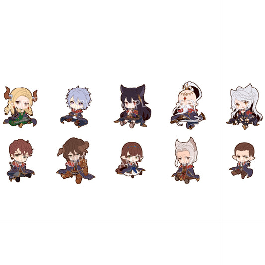 Set of 10 GRANBLUE FANTASY Petanko Trading Rubber Strap Vol.5 [USED]