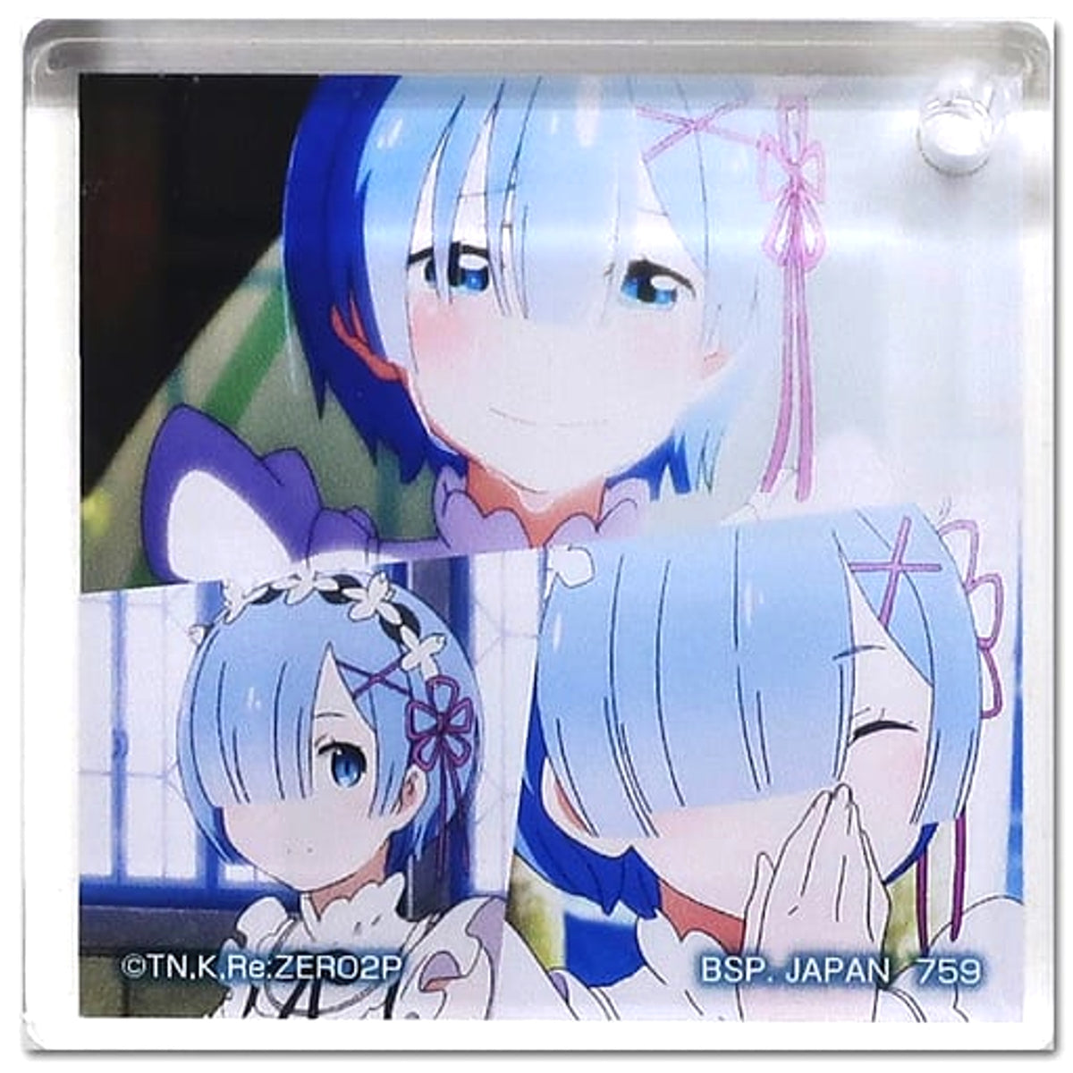 Re:ZERO -Starting Life in Another World- Rem Scene Ichiban Kuji Be Grateful, It's a Bouquet in Both Hands Acritz Keychain Prize F [USED]