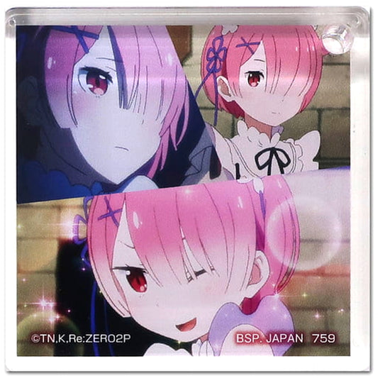 Re:ZERO -Starting Life in Another World- Ram Scene Ichiban Kuji Be Grateful, It's a Bouquet in Both Hands Acritz Keychain Prize F Keychains [USED]