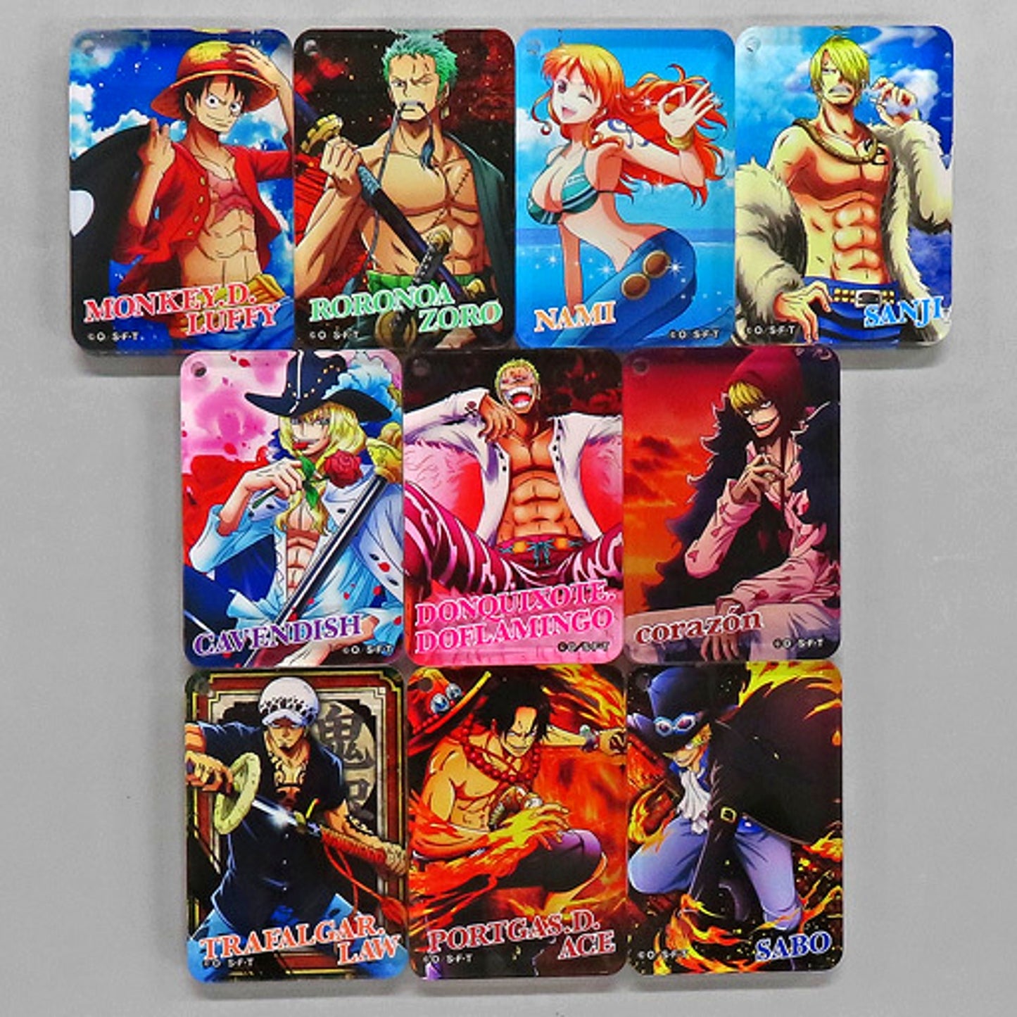 Set of 10 One Piece Yakara Acrylic Collection Vol.1 [USED]