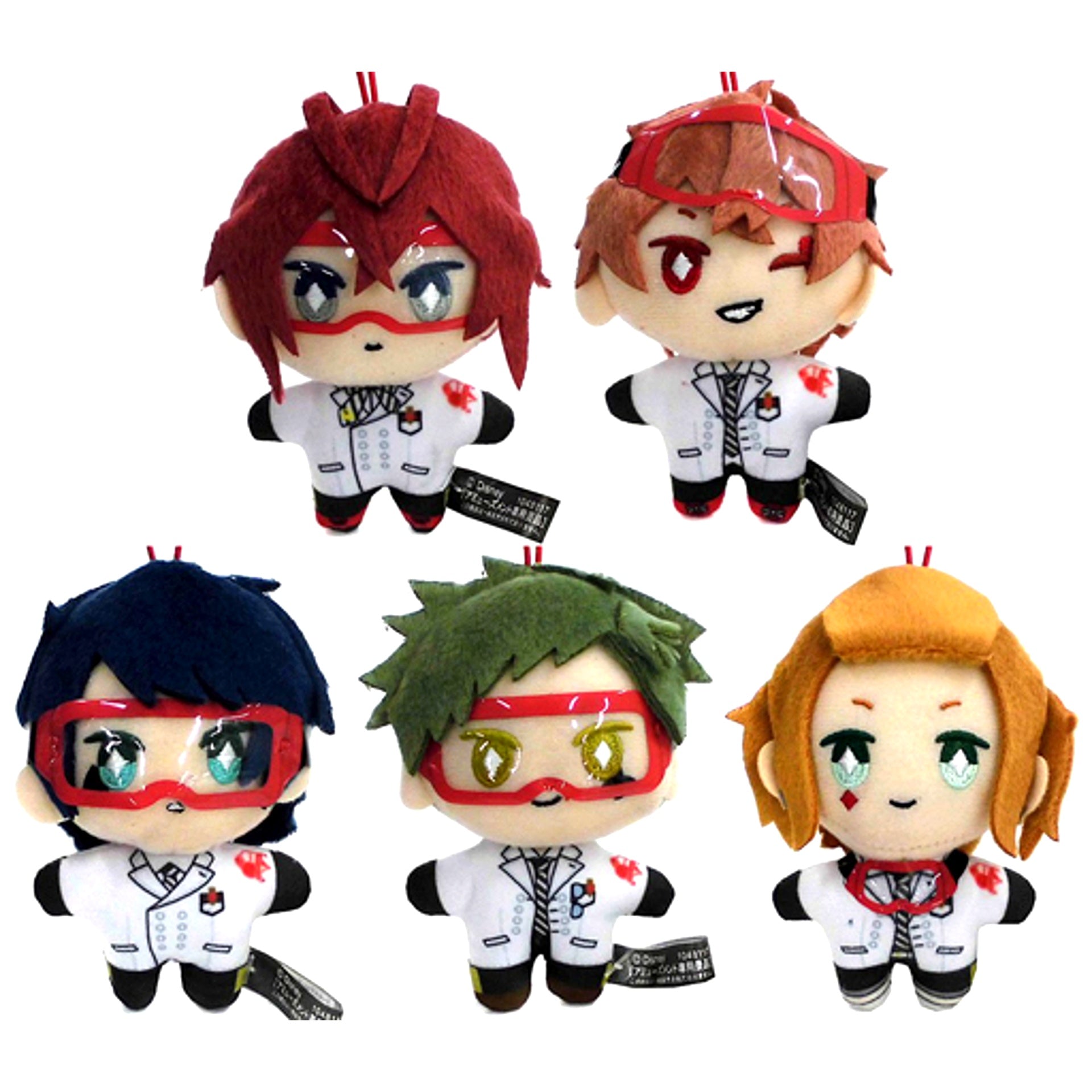 Set of 5 Heartslabyul Dorm Disney Twisted Wonderland Extra Labwear Mascot [USED]