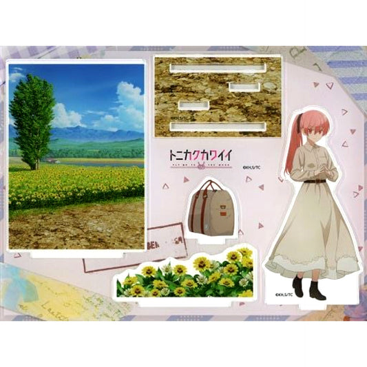 Tsukasa Yuzaki Dress Ver. B-3 Prize Acrylic Diorama Stand TONIKAWA: Over The Moon For You WEB Kuji Light travel distance [USED]