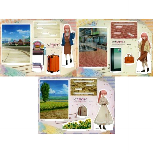 Set of 3 Acrylic Diorama Stand Tonikaku Kawaii WEB Kuji Light travel distance Prize B [USED]