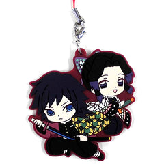 Giyu Tomioka Shinobu Kocho Demon Slayer Kimetsu no Yaiba Metsu Capsule Rubber Mascot 5 [USED]