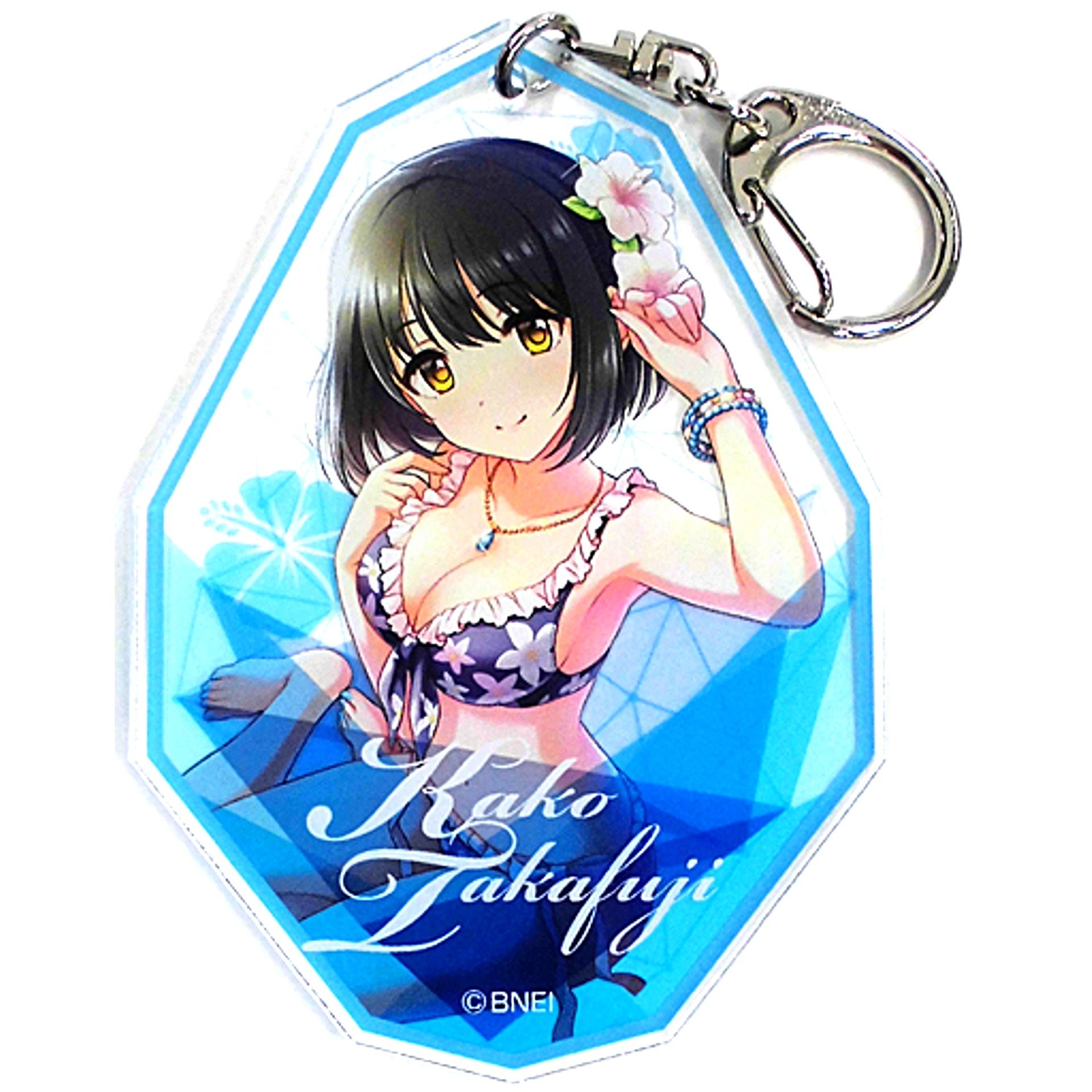 Kako Takafuji The Idolm@ster Cinderella Girls God of Deep Sea Happiness Acrylic Keychain Official Shop Kuji M@STER Prize B [USED]