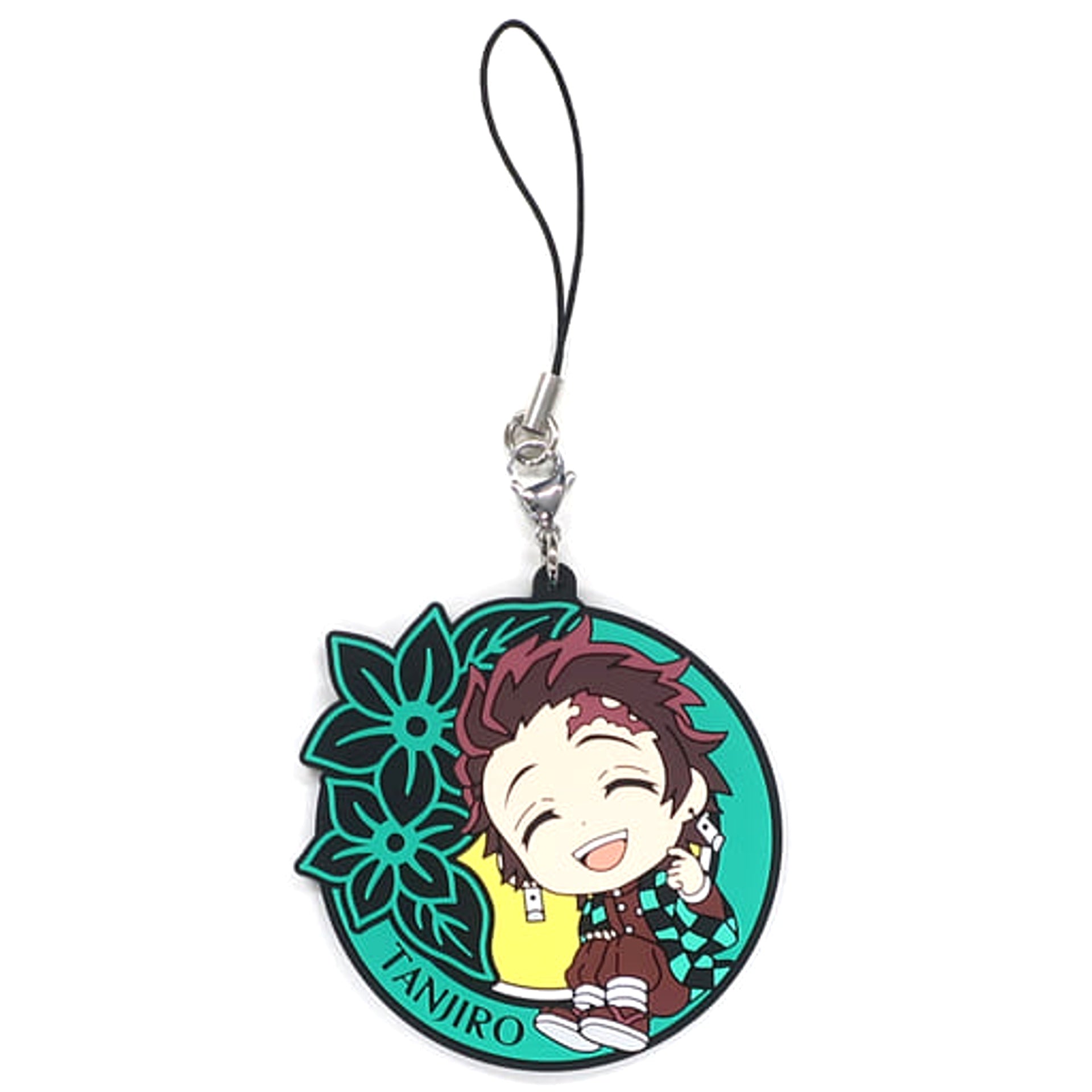 Demon Slayer: Kimetsu no Yaiba Tanjiro Kamado Ichiban Kuji 4 Dareyorimo Kyojin na Yaiba to Nare Kyunchara Rubber Strap Kyunchara Illustrations Prize J Keychains [USED]