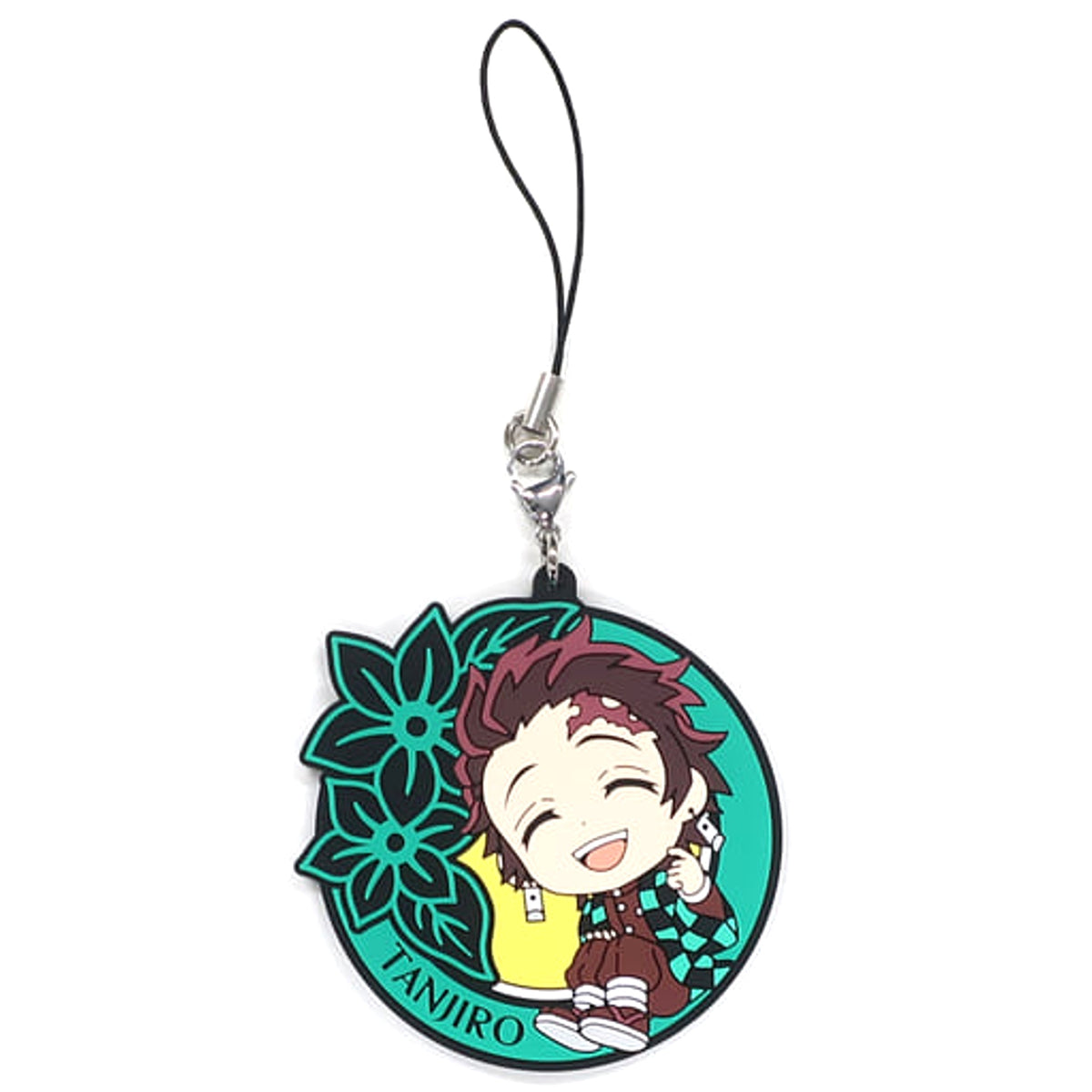 Demon Slayer: Kimetsu no Yaiba Tanjiro Kamado Ichiban Kuji 4 Dareyorimo Kyojin na Yaiba to Nare Kyunchara Rubber Strap Kyunchara Illustrations Prize J Keychains [USED]