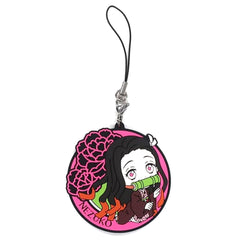 Demon Slayer: Kimetsu no Yaiba Nezuko Kamado Ichiban Kuji 4 Dareyorimo Kyojin na Yaiba to Nare Kyunchara Rubber Strap Kyunchara Illustrations Prize J Keychains [USED]