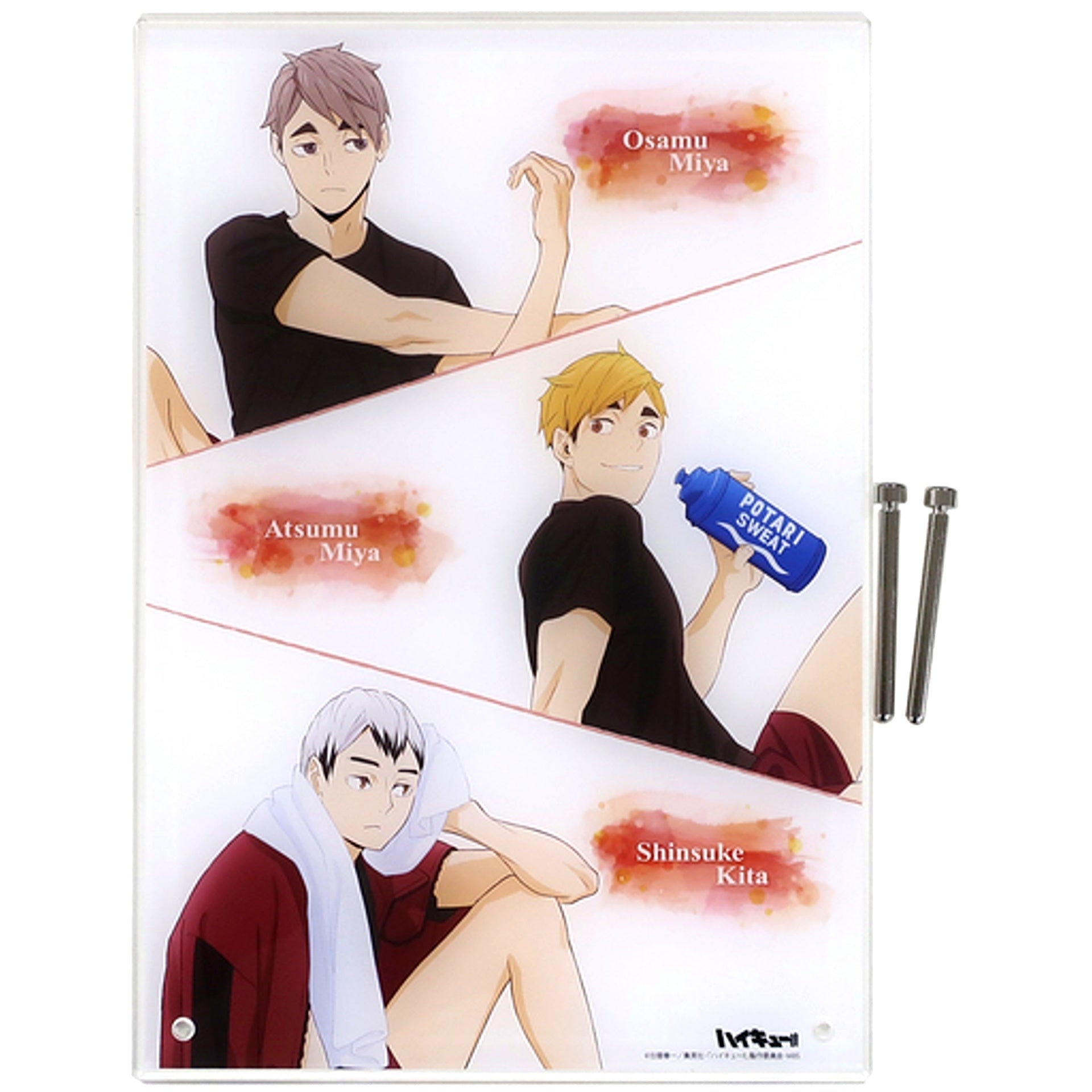 Inarizaki High School A4 Acrylic Panel Test Your Luck! Haikyu!! Tin Badge Winning Prize [USED]