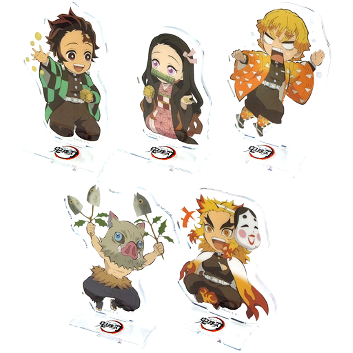Set of 5 Demon Slayer: Kimetsu no Yaiba x ufotable cafe Setsubun Event 2021 Random Acrylic Stand Made-to-Order Limited [USED]