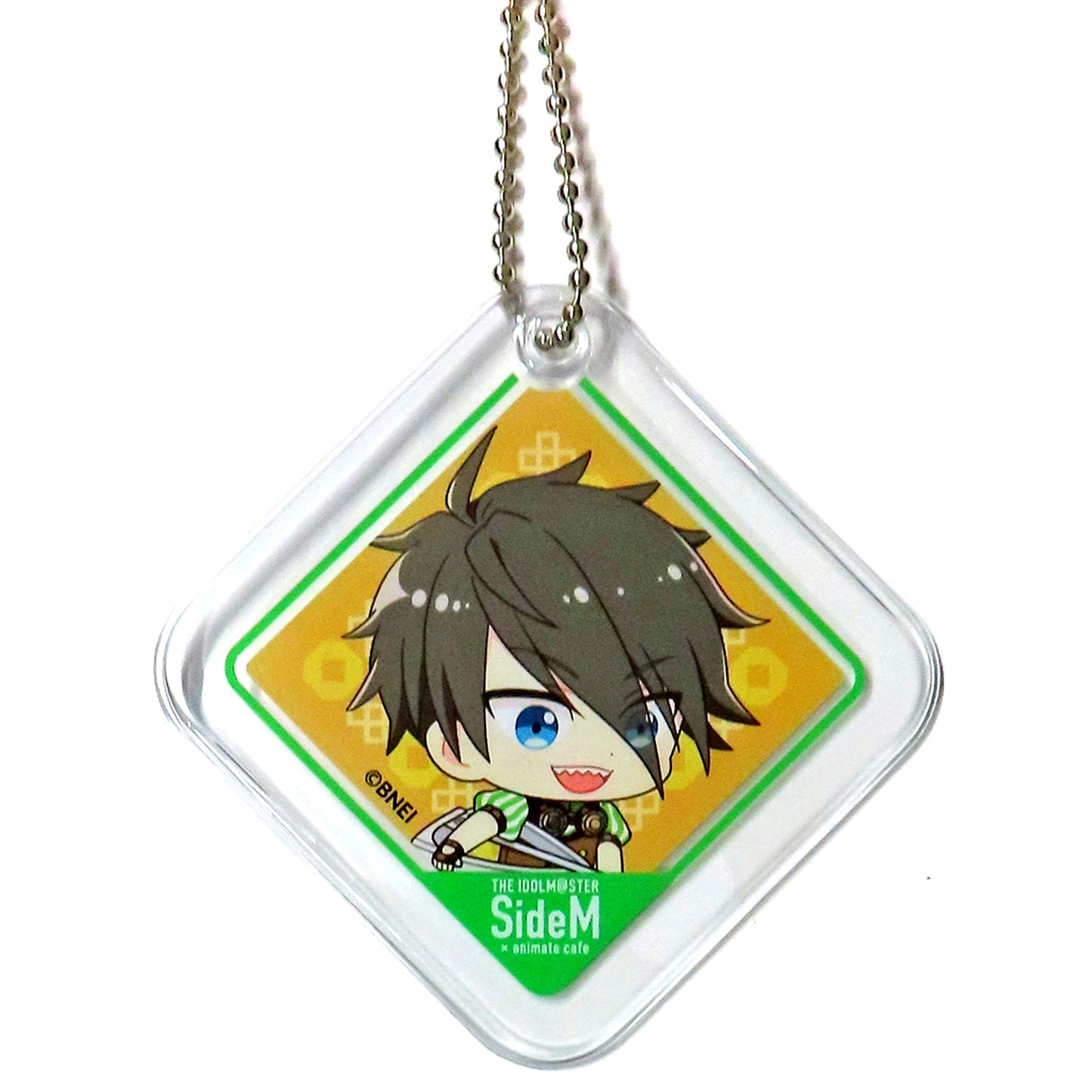 Hideo Akeno The Idolmaster SideM x animatecafe Clear Tasty Box FRAME Bundle Item PVC Keychain [USED]