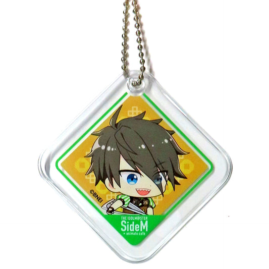 Hideo Akeno The Idolmaster SideM x animatecafe Clear Tasty Box FRAME Bundle Item PVC Keychain [USED]